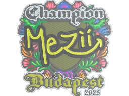 Sticker | mezii (Embroidered, Champion) | Budapest 2025
