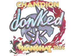 Sticker | donk (Holo, Champion) | Shanghai 2024