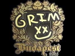 Sticker | Grim (Gold) | Budapest 2025