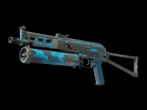 StatTrak™ PP-Bizon | Blue Streak (Battle-Scarred)
