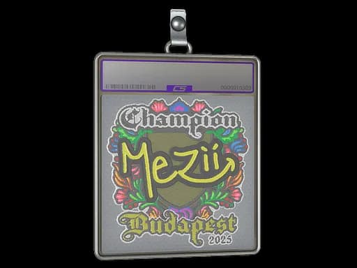Sticker Slab | mezii (Embroidered, Champion) | Budapest 2025