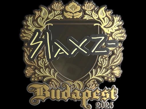Sticker | slaxz- (Gold) | Budapest 2025