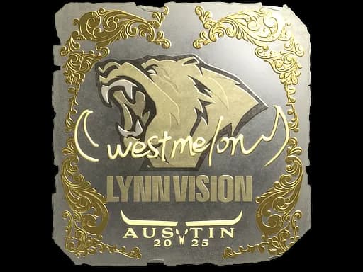 Sticker | westmelon (Gold) | Austin 2025