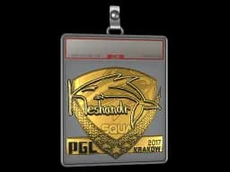 Sticker Slab | keshandr (Gold) | Krakow 2017