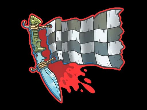 Sticker | Checkered Kukri