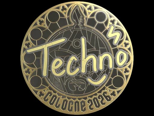 Sticker | Techno4K (Gold) | Cologne 2026