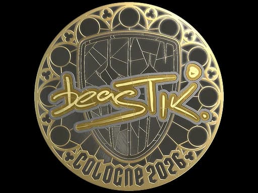Sticker | beastik (Gold) | Cologne 2026