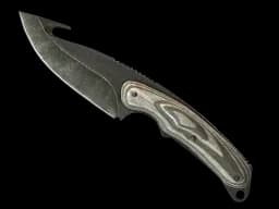 ★ StatTrak™ Gut Knife | Black Laminate (Battle-Scarred)