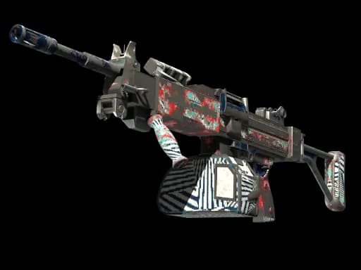 Negev | Dazzle (Battle-Scarred)