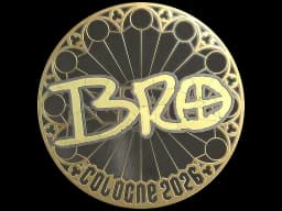 Sticker | br0 (Gold) | Cologne 2026