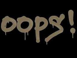 Sealed Graffiti | Oops (Dust Brown)