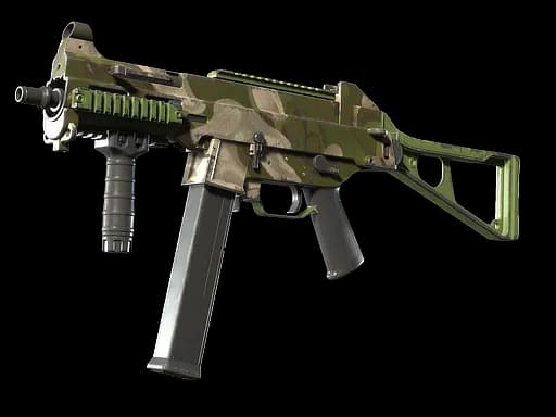 UMP-45 | Green Swirl (Field-Tested)