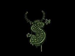 Sealed Graffiti | Bling (Battle Green)