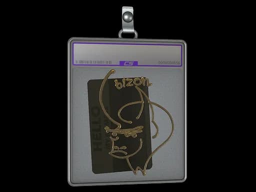 Sticker Slab | Hello PP-Bizon (Gold)