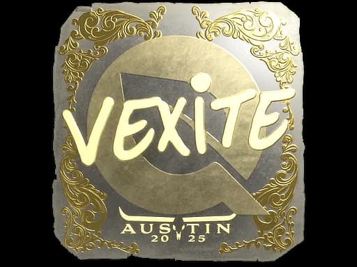 Sticker | vexite (Gold) | Austin 2025