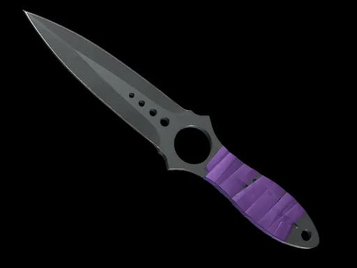 ★ StatTrak™ Skeleton Knife | Ultraviolet (Battle-Scarred)