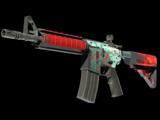 M4A4 | Bullet Rain (Well-Worn)