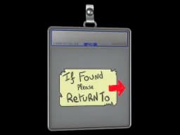 Sticker Slab | Please Return To