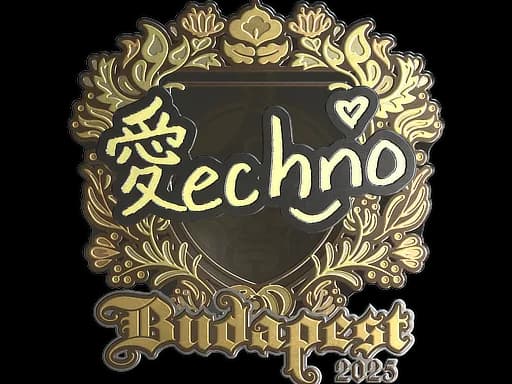 Sticker | Techno4K (Gold) | Budapest 2025