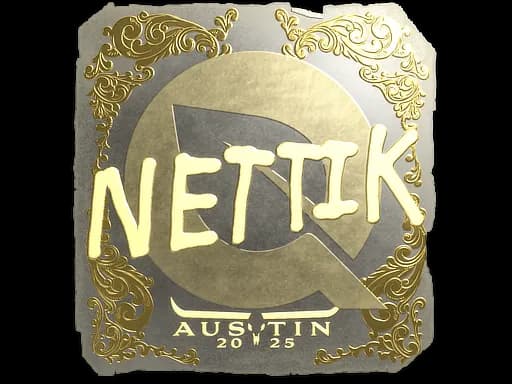 Sticker | nettik (Gold) | Austin 2025
