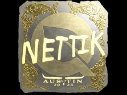 Sticker | nettik (Gold) | Austin 2025