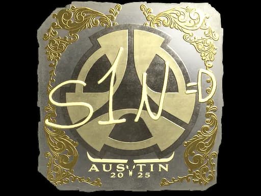 Sticker | s1n (Gold) | Austin 2025