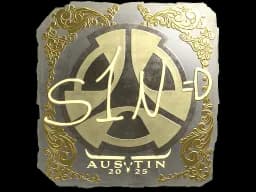 Sticker | s1n (Gold) | Austin 2025