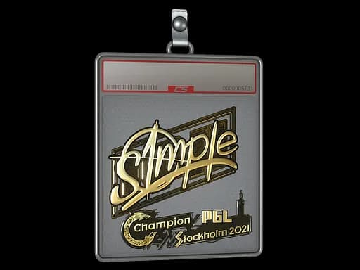 Sticker Slab | s1mple (Gold) | Stockholm 2021