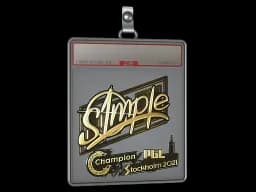 Sticker Slab | s1mple (Gold) | Stockholm 2021