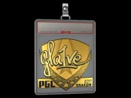 Sticker Slab | gla1ve (Gold) | Krakow 2017