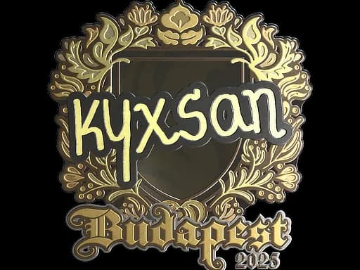 Sticker | kyxsan (Gold) | Budapest 2025