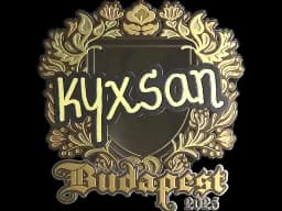 Sticker | kyxsan (Gold) | Budapest 2025