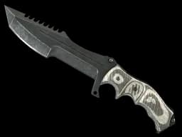 ★ StatTrak™ Huntsman Knife | Black Laminate (Field-Tested)