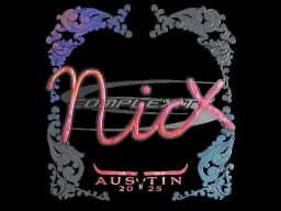 Sticker | nicx (Holo) | Austin 2025