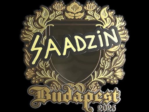 Sticker | saadzin (Gold) | Budapest 2025