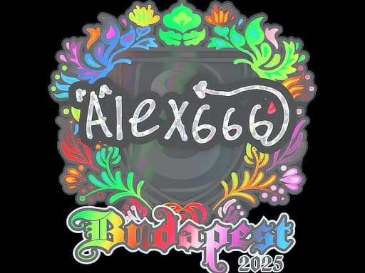 Sticker | alex666 (Holo) | Budapest 2025