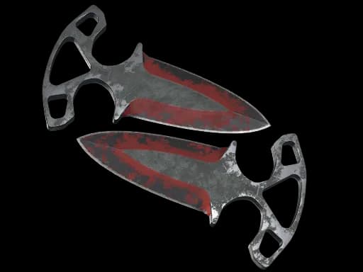 ★ Shadow Daggers | Crimson Web (Battle-Scarred)