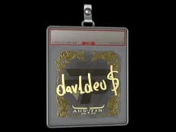 Sticker Slab | dav1deuS (Gold) | Austin 2025