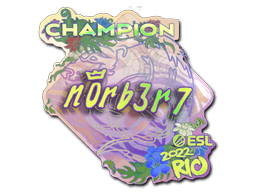 Sticker | n0rb3r7 (Holo, Champion) | Rio 2022