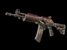 StatTrak™ Galil AR | Crimson Tsunami (Battle-Scarred)