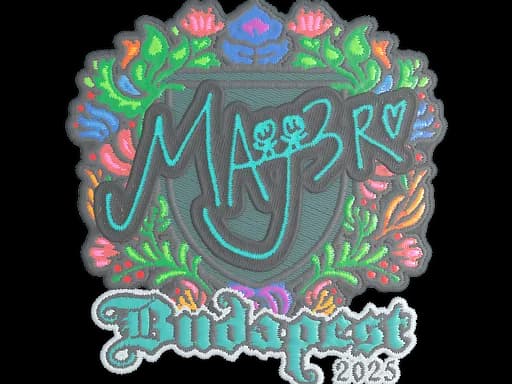 Sticker | MAJ3R (Embroidered) | Budapest 2025