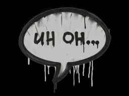 Sealed Graffiti | Uh Oh (Shark White)