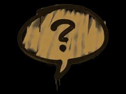 Sealed Graffiti | Question Mark (Desert Amber)