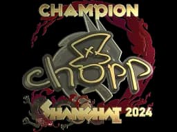 Sticker | chopper (Gold, Champion) | Shanghai 2024