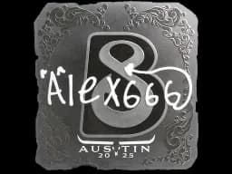 Sticker | alex666 (Foil) | Austin 2025