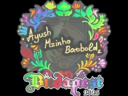 Sticker | mzinho (Holo) | Budapest 2025