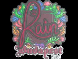 Sticker | rain (Embroidered) | Budapest 2025