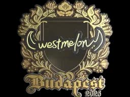 Sticker | westmelon (Gold) | Budapest 2025