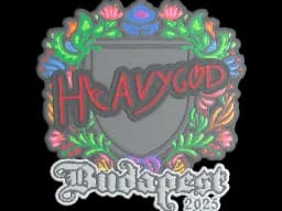 Sticker | Heavygod (Embroidered) | Budapest 2025