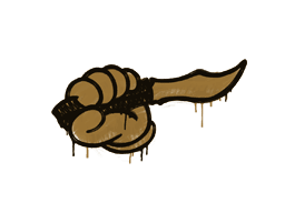 Sealed Graffiti | Backstab (Desert Amber)